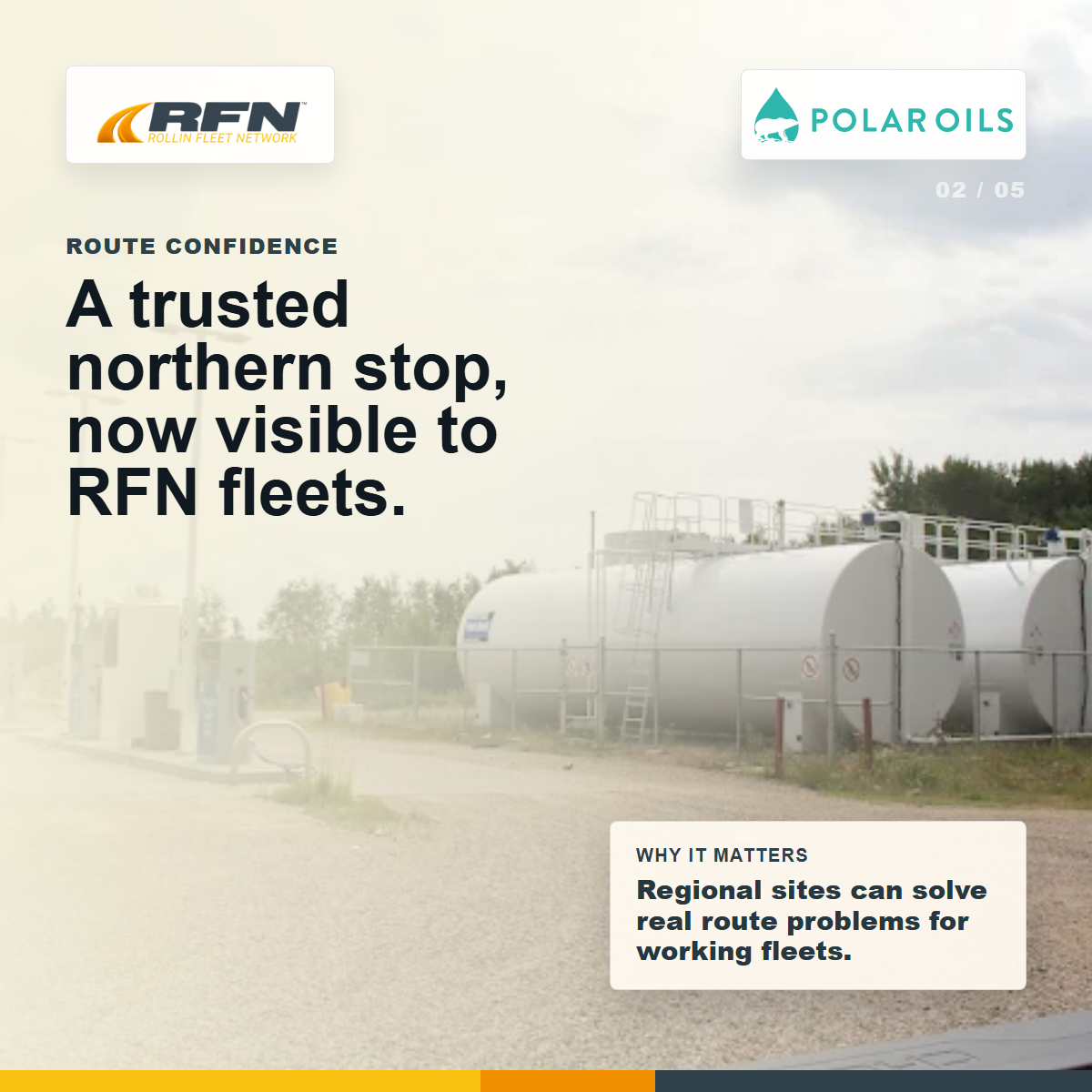 Diapositive Polar Oils Beauval confiance sur la route
