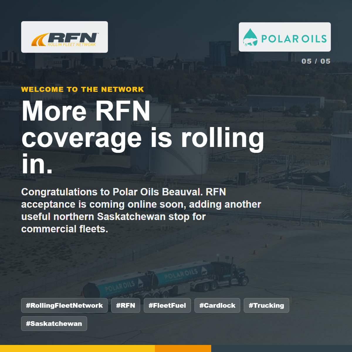 Bienvenue dans le réseau RFN Polar Oils Beauval
