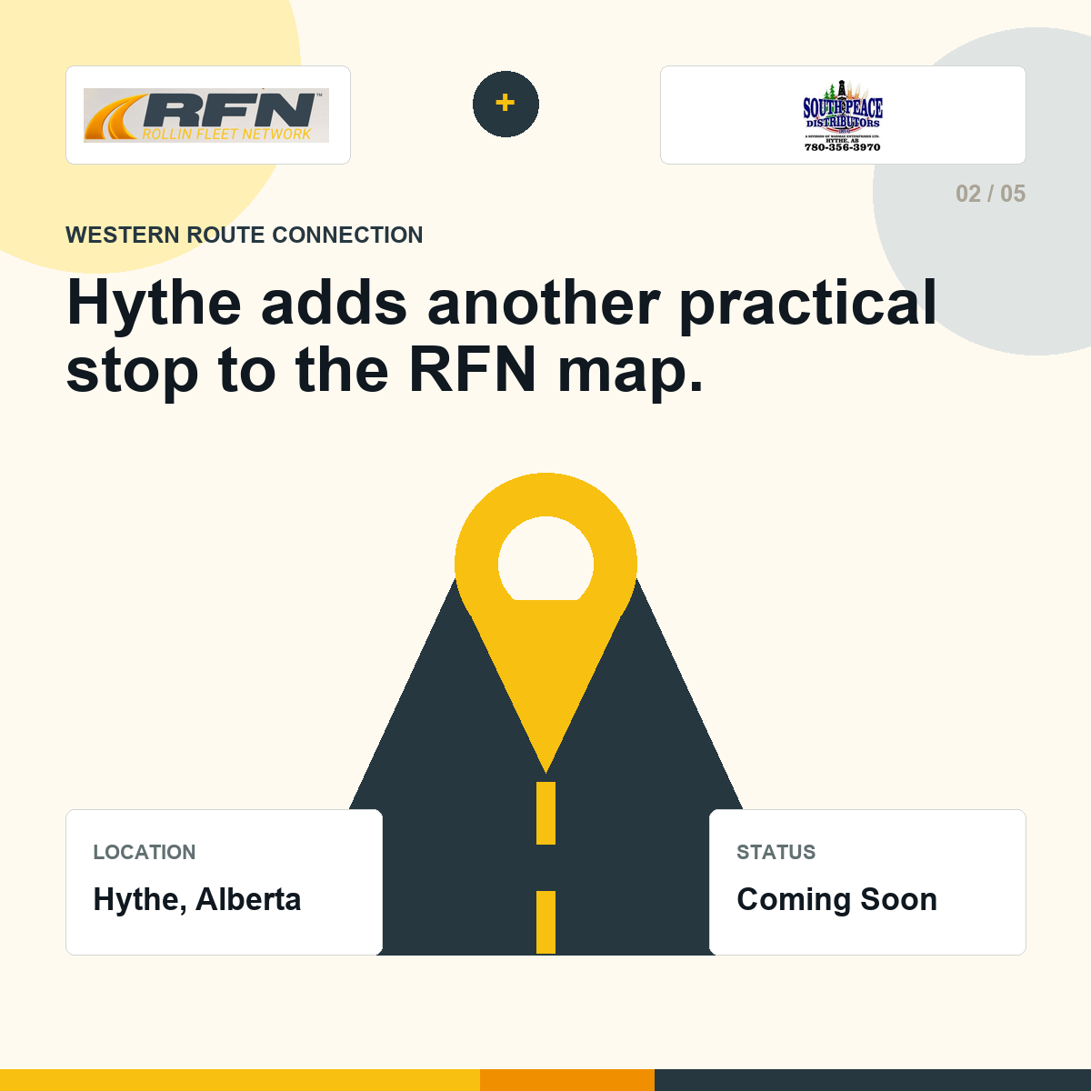 Hythe ajoute un emplacement pratique à la carte RFN
