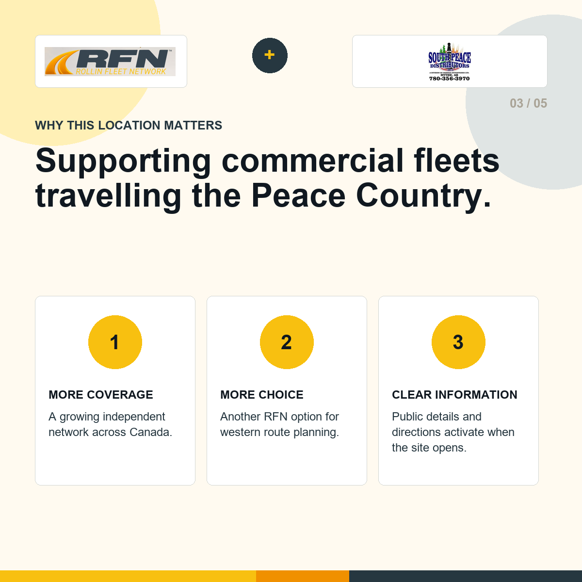 South Peace Petroleum soutient les flottes de la région de Peace Country