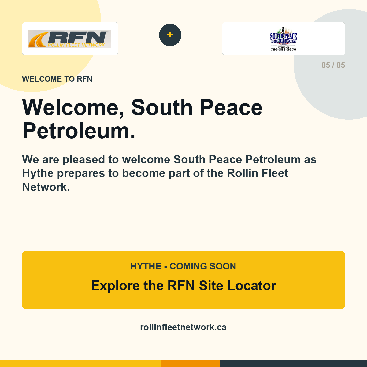 Bienvenue à South Peace Petroleum chez RFN